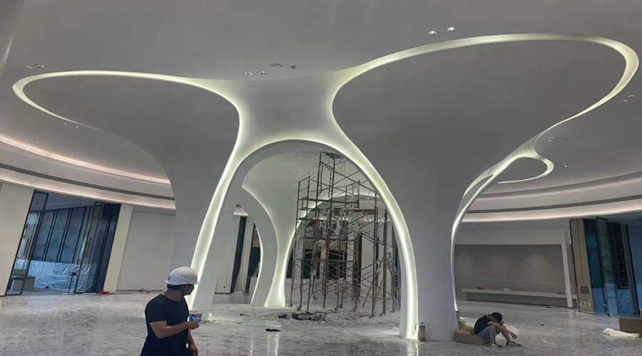 GRG構(gòu)件安裝完工效果