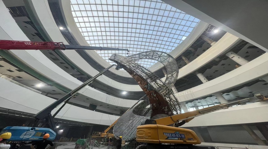 GRG構(gòu)件安裝現(xiàn)場